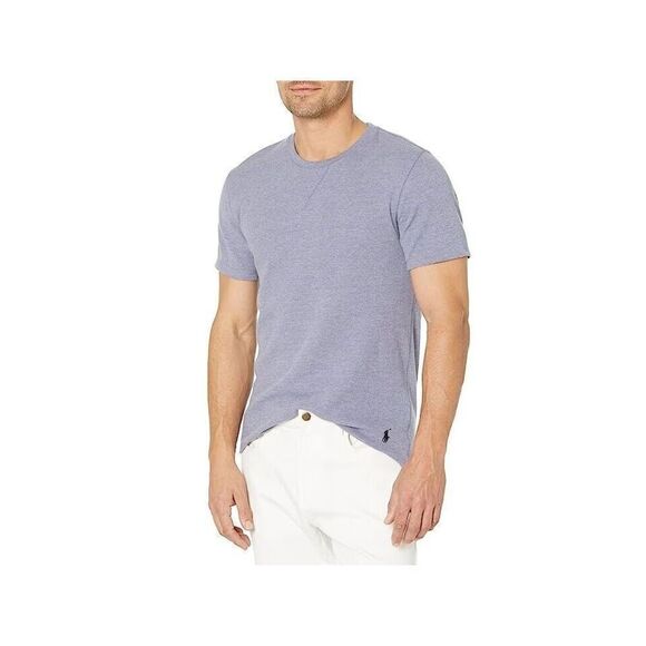 Polo Ralph Lauren PWSB3F Men's Sz XL Blue Waffle Knit Crew Neck S/S Lounge Shirt - Picture 7 of 8